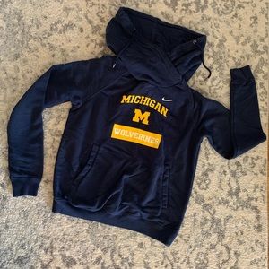 Nike University of Michigan cowl neck hoodie